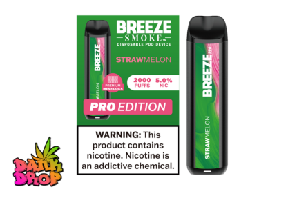 BREEZE Smoke - 2000 Puff Pro E-Cig Vape - Strawmelon