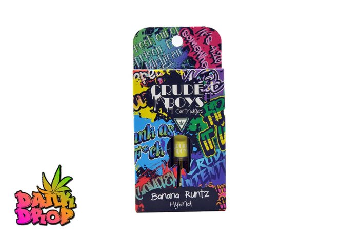 Crude Boys - 1G 510 Thread Vape Cart - Banana Runtz